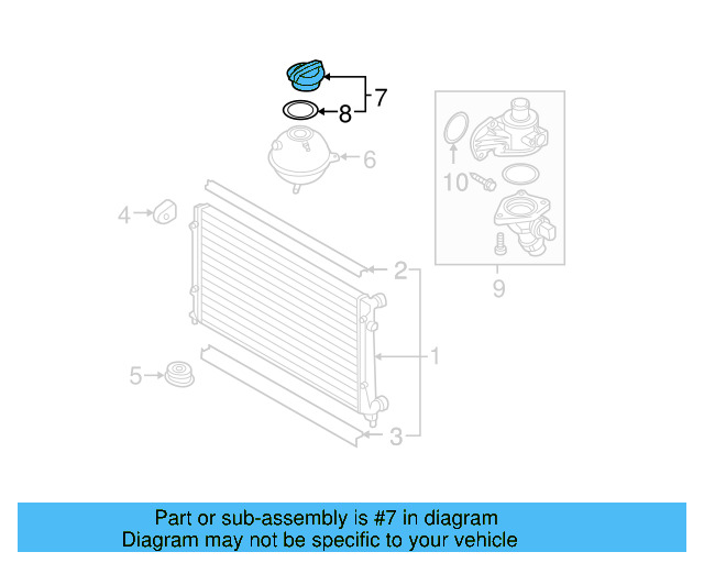 Reservoir Cap 3B0-121-321 - View 93