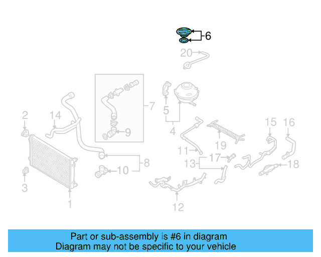 Reservoir Cap 3B0-121-321 - View 116