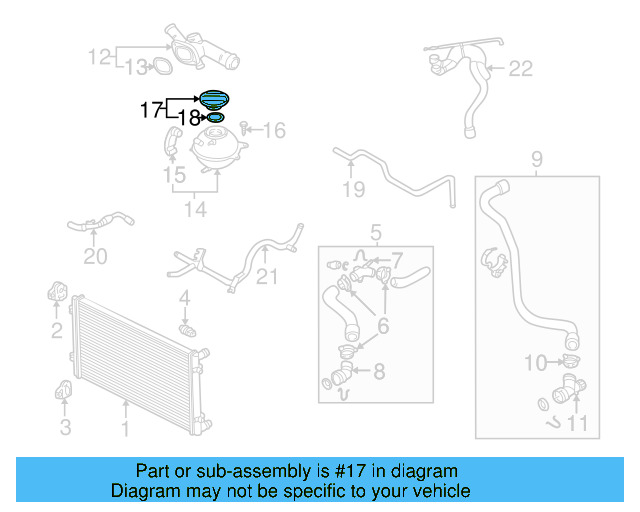 Reservoir Cap 3B0-121-321 - View 90