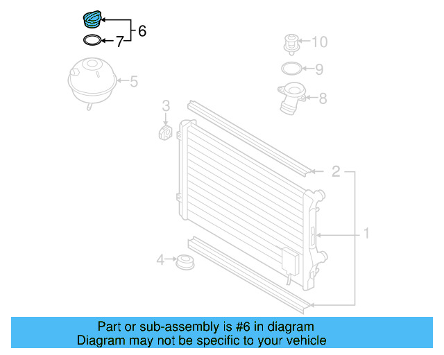 Reservoir Cap 3B0-121-321 - View 111