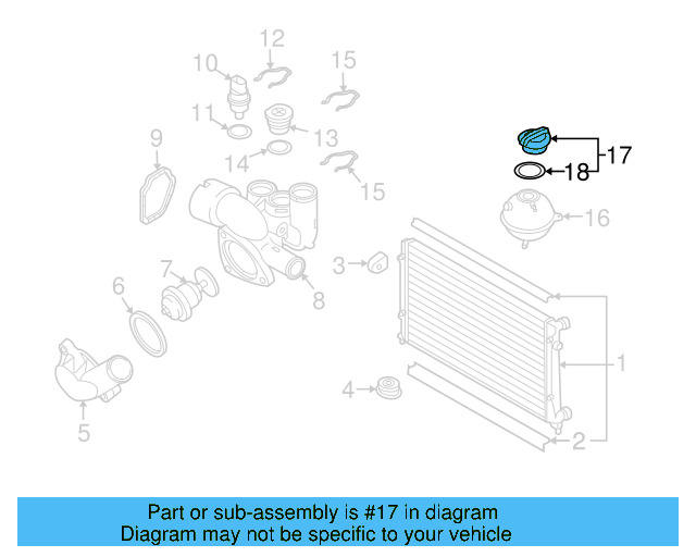 Reservoir Cap 3B0-121-321 - View 113