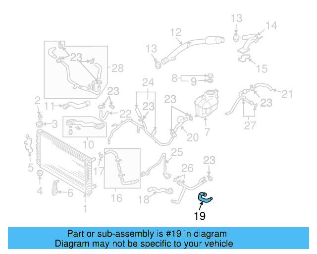 Hose 3B0-121-449-P - View 2