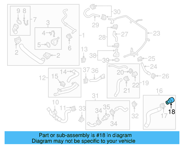 Inlet Hose Coupling 3B0-122-291-B - View 32
