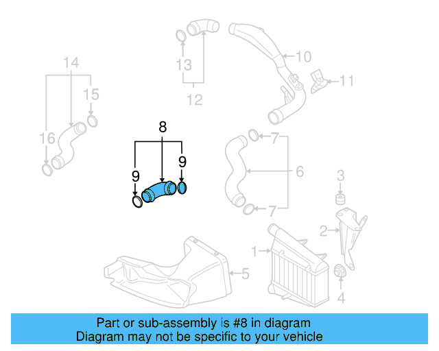Lower Press Hose 3B0-145-834-AC - View 4