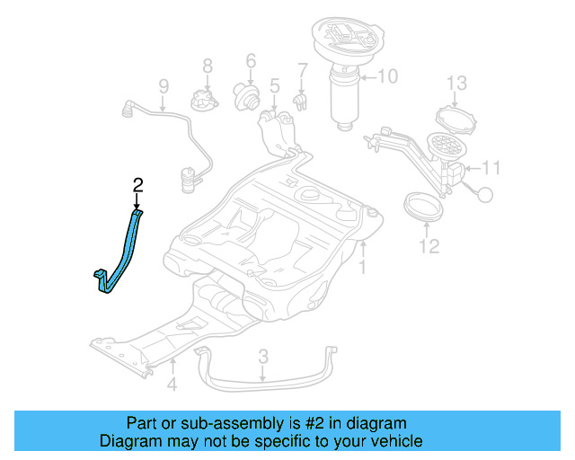 Fuel Tank Strap 8E0-201-654-N