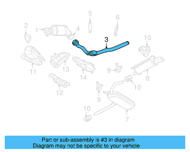 Intermediate Pipe 8D0-253-301-CJ - View 5