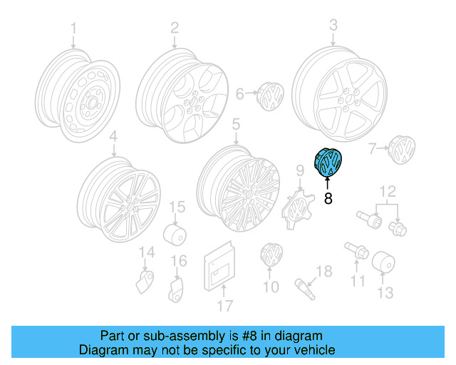Valve Stem Extension 3B0-601-373-A - View 15