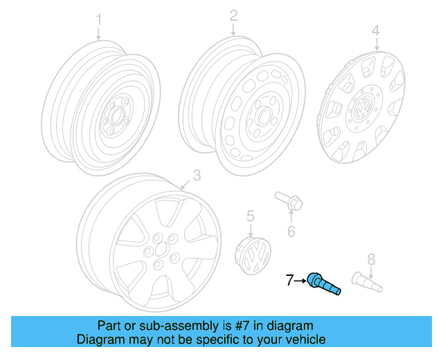 Valve Stem Extension 3B0-601-373-A - View 55
