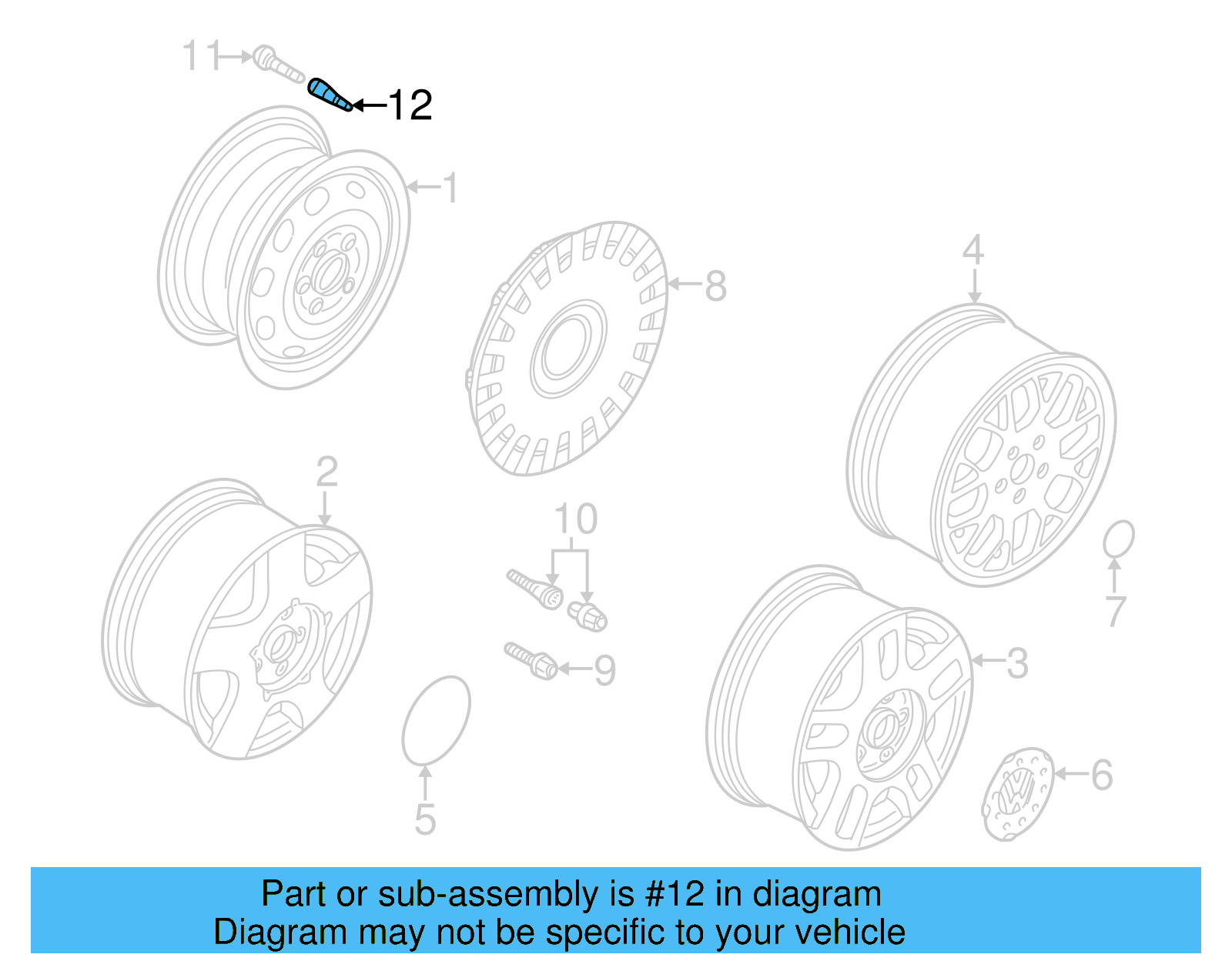 Valve Stem Extension 3B0-601-373-A - View 16
