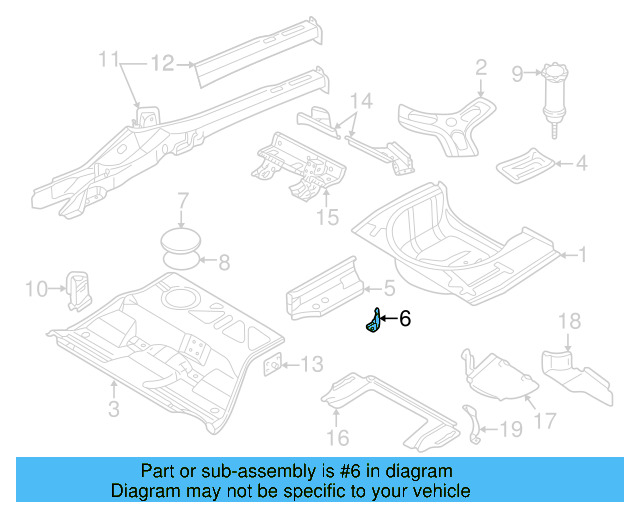 Floor Pan 3B0-803-093-F