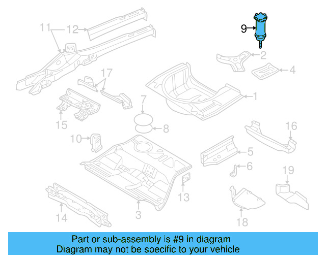 Spare Tire Retainer 3B0-803-899-N - View 3