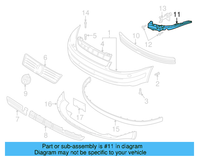 Guide Bracket 3B0-807-050-C - View 8