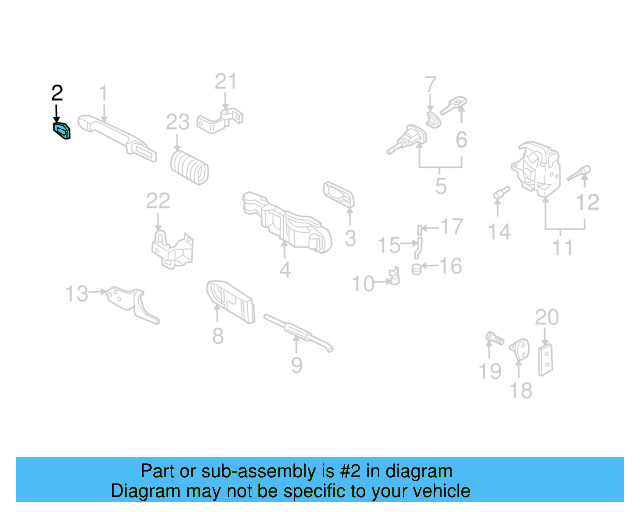 Handle, Outside Gasket 3B0-837-209-A-9B9