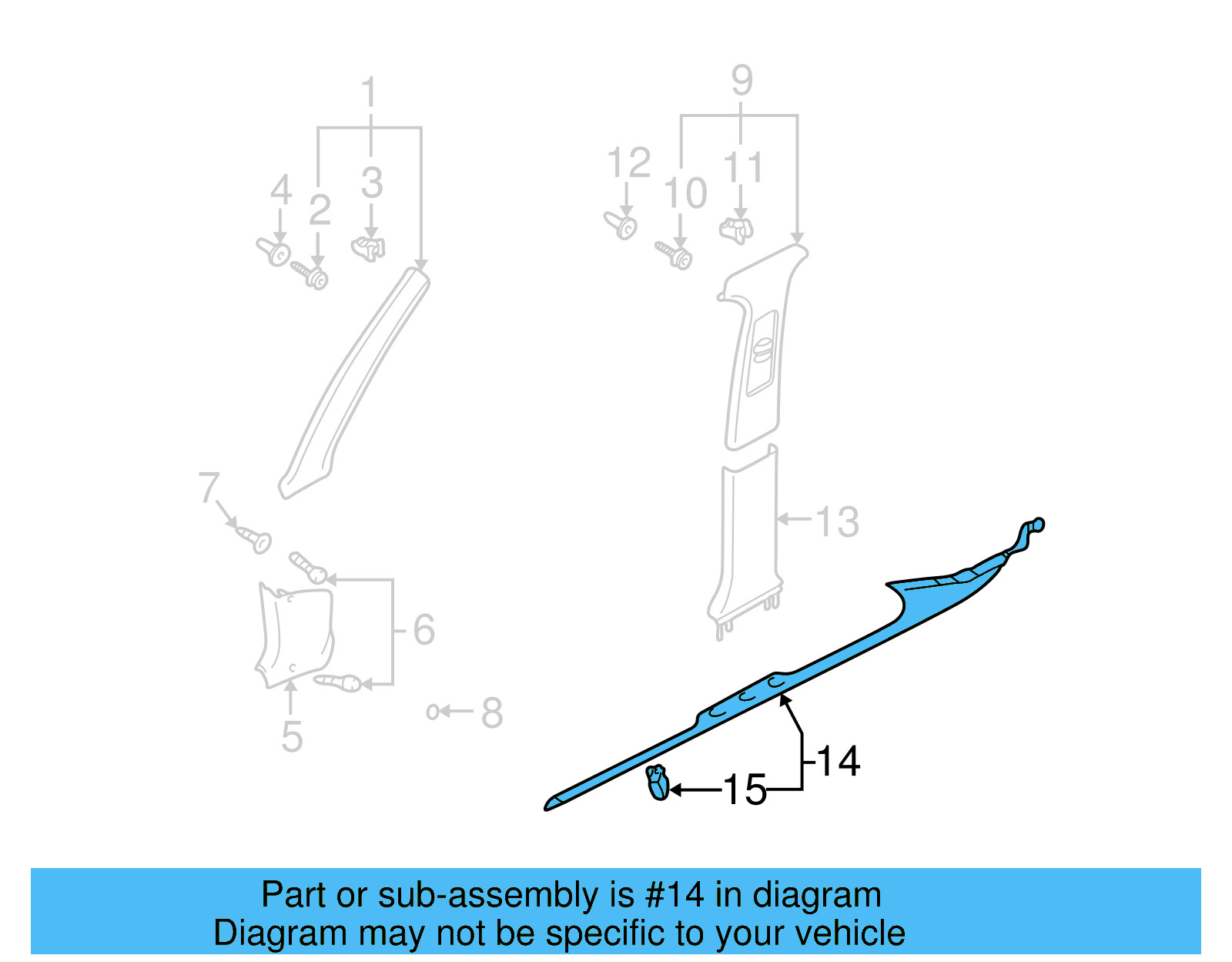 Scuff Plate 3B0-853-370-G-71N - View 5