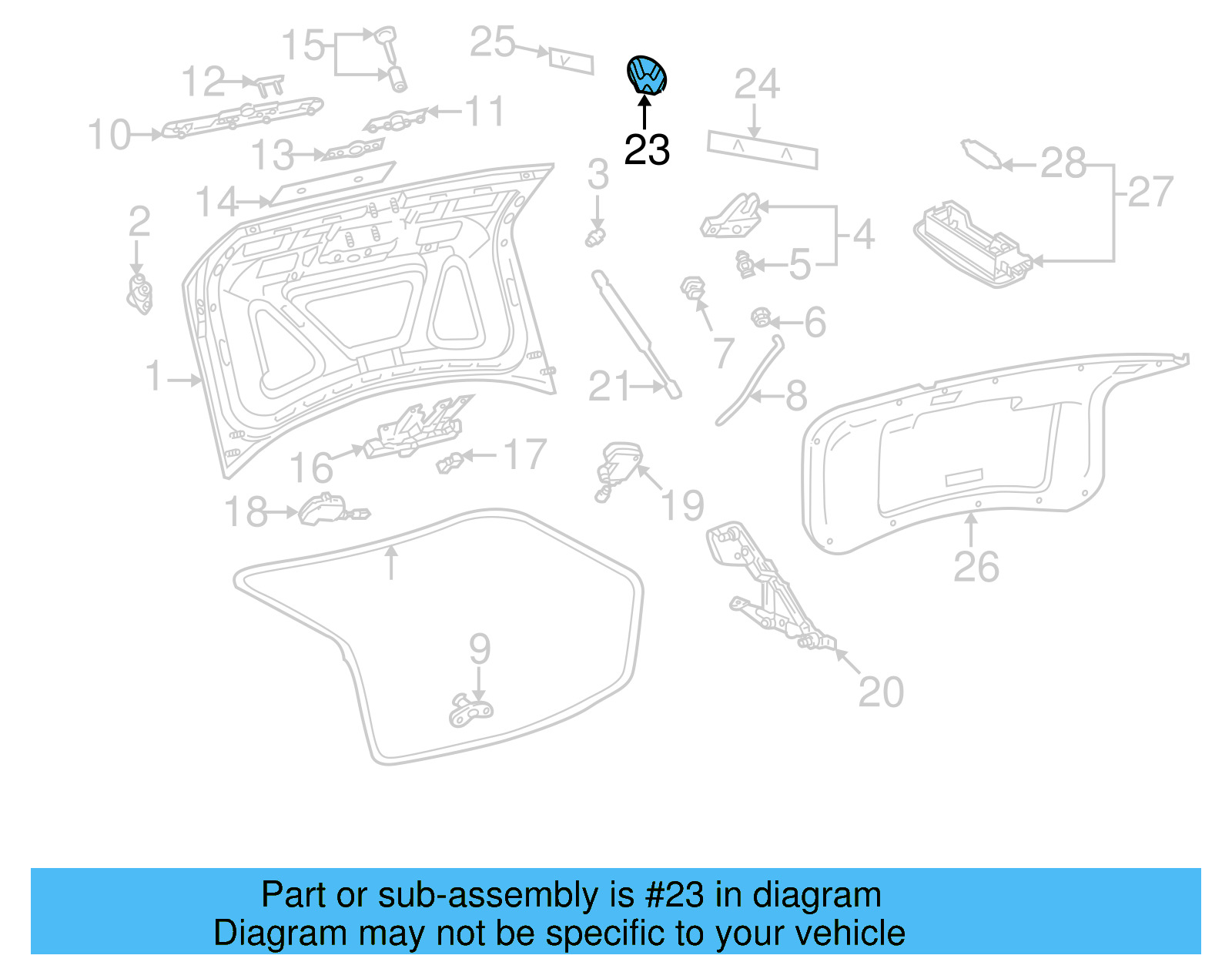 Emblem 3B0-853-630-FCS - View 9