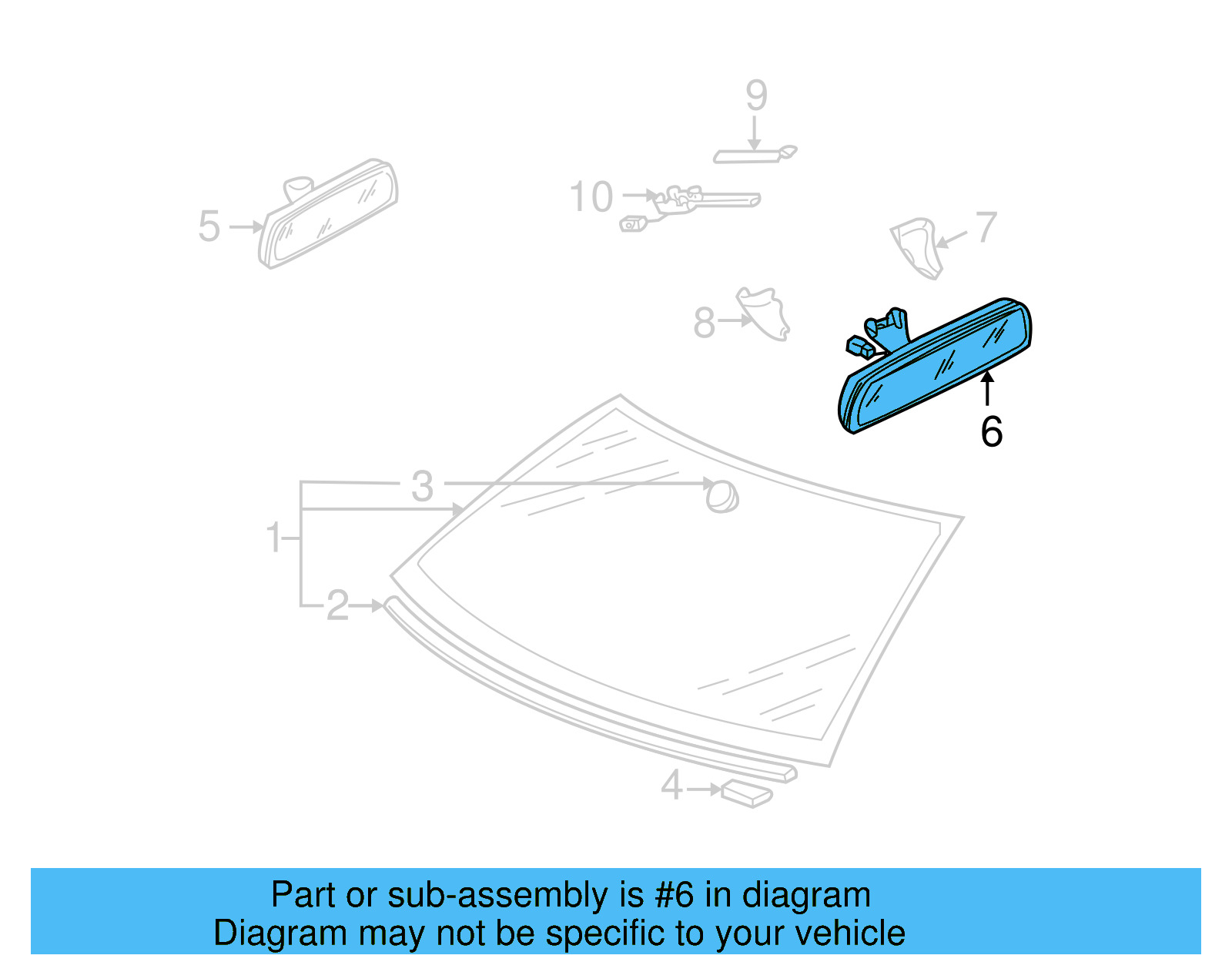 Mirror Inside 3B0-857-511-C-01C - View 3
