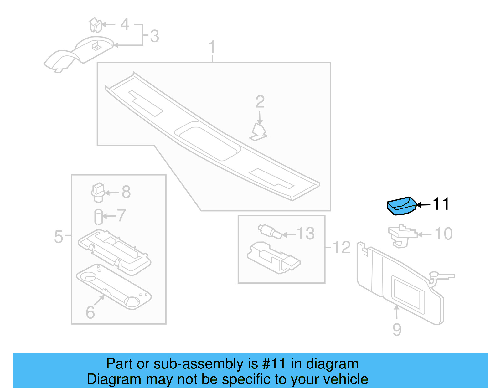 Bracket Cap 3B0-857-563-82V - View 8