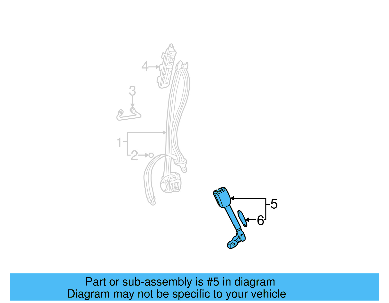 Buckle End 3B0-858-472-K-FCP - View 4