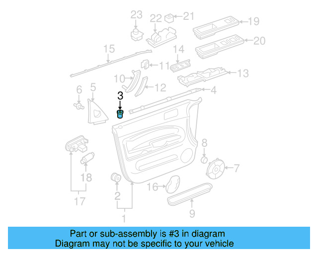 Lock Knob Guide 3B0-867-109-01C - View 20