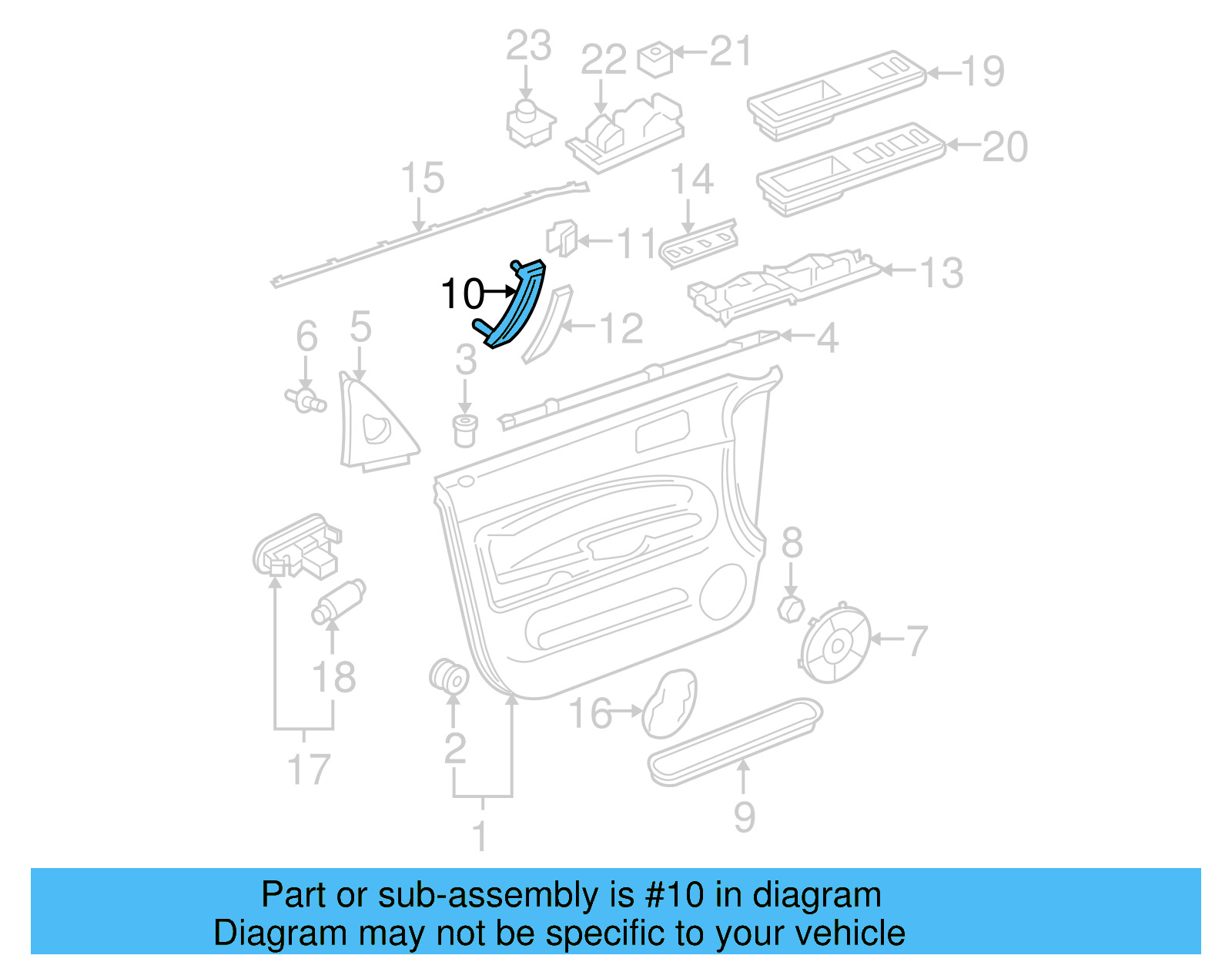 Pull Handle 3B0-867-180-A-7R3 - View 4