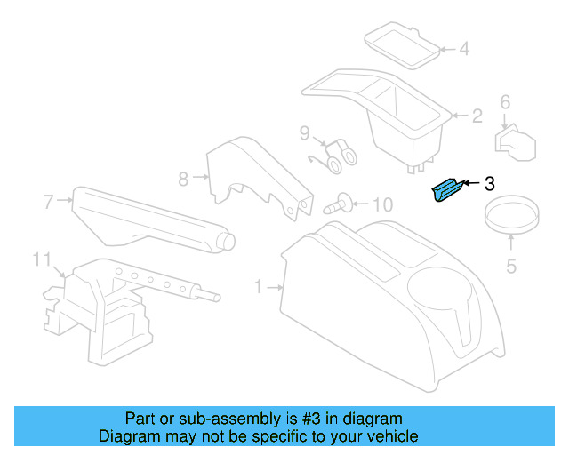 Cluster Cover Retainer Clip 3B0-867-190 - View 38