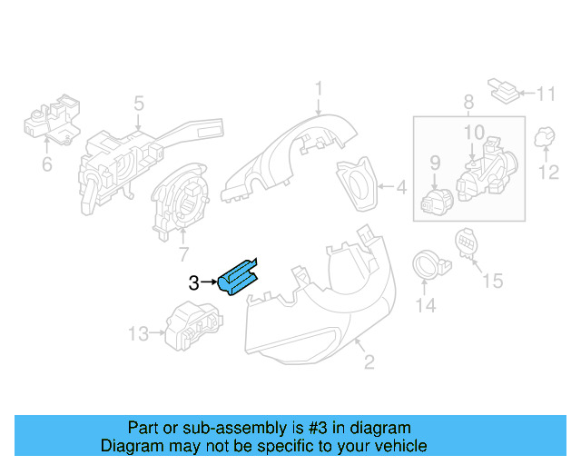 Cluster Cover Retainer Clip 3B0-867-190 - View 14