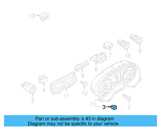 Cluster Cover Retainer Clip 3B0-867-190 - View 18