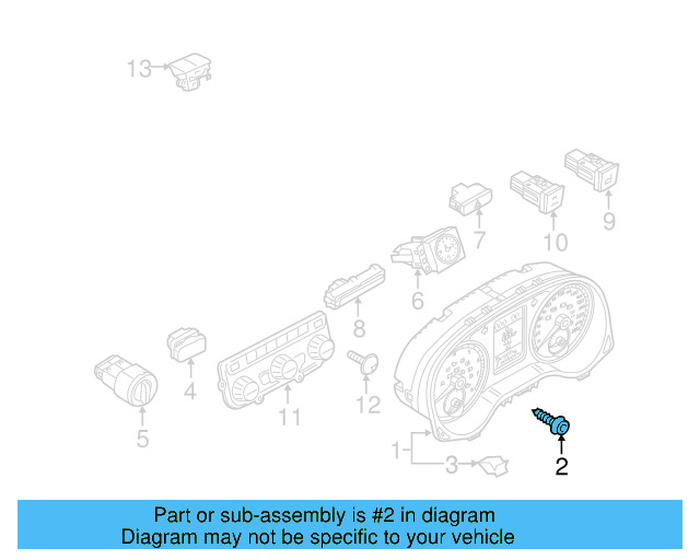 Cluster Cover Retainer Clip 3B0-867-190 - View 72