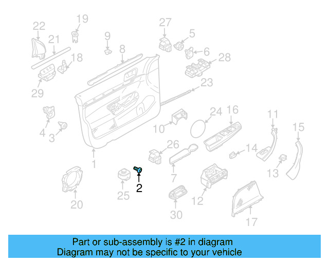 Cluster Cover Retainer Clip 3B0-867-190 - View 42