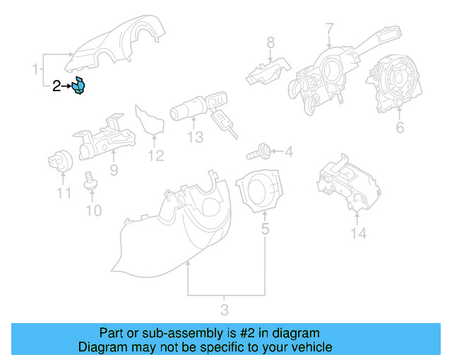 Cluster Cover Retainer Clip 3B0-867-190 - View 5