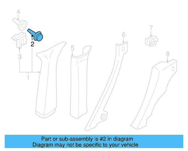 Upper Quarter Trim Clamp 333-867-299 - View 16