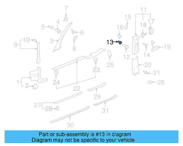 Body A 3B0-867-334 - View 53