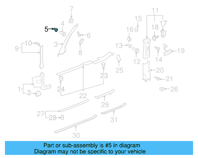 Body A 3B0-867-334 - View 73