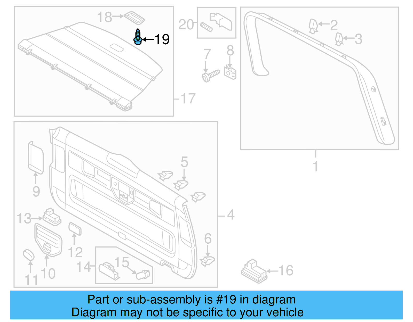 Tonneau Cover Screw 3B0-867-648 - View 10