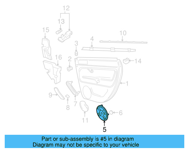 Speaker Grille 3B0-868-149-U71 - View 37
