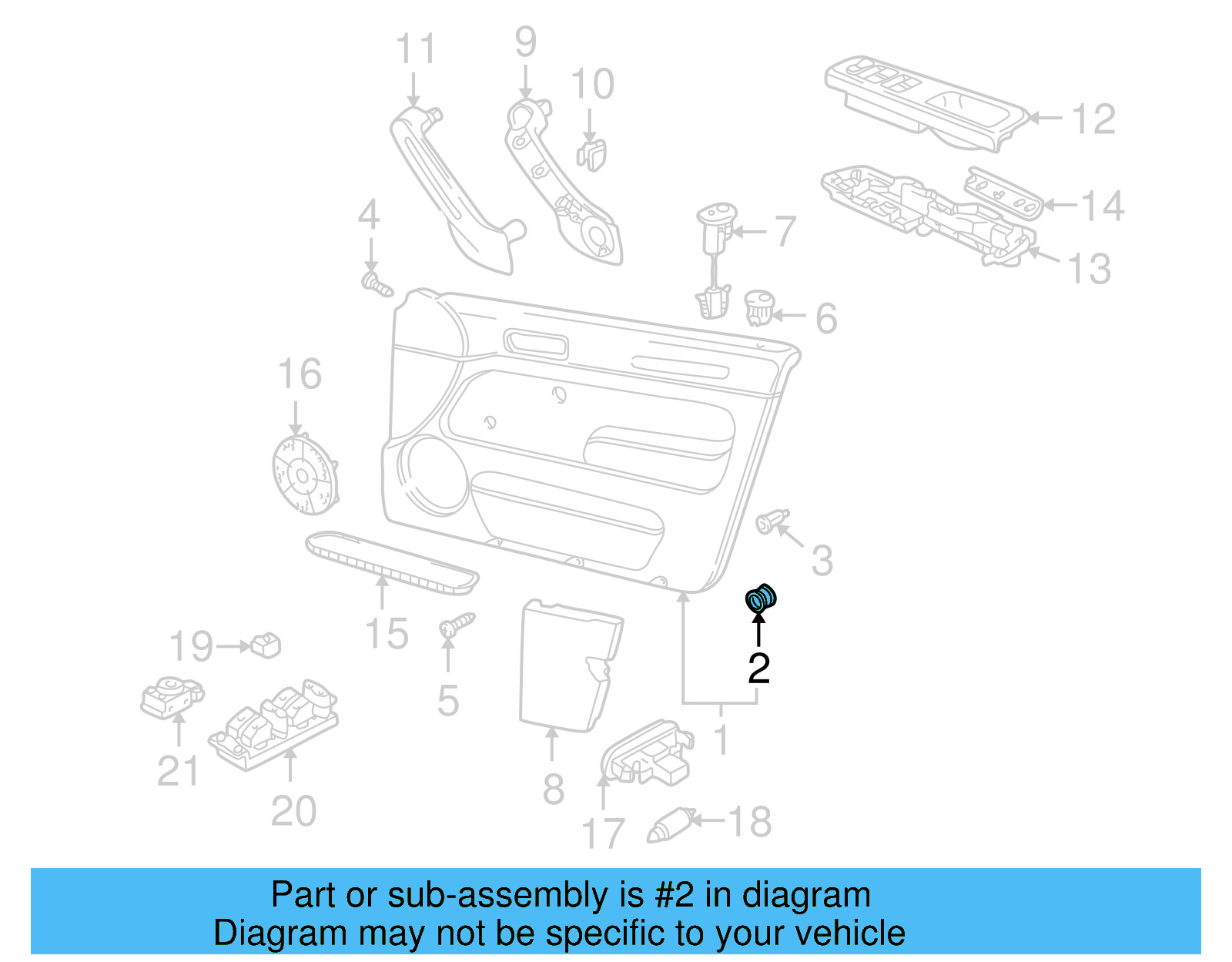 Door Trim Panel Clip 3B0-868-243