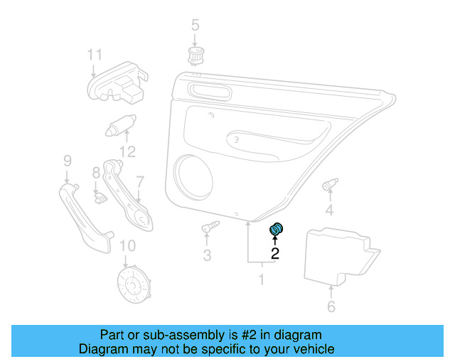 Door Trim Panel Clip 3B0-868-243 - View 25