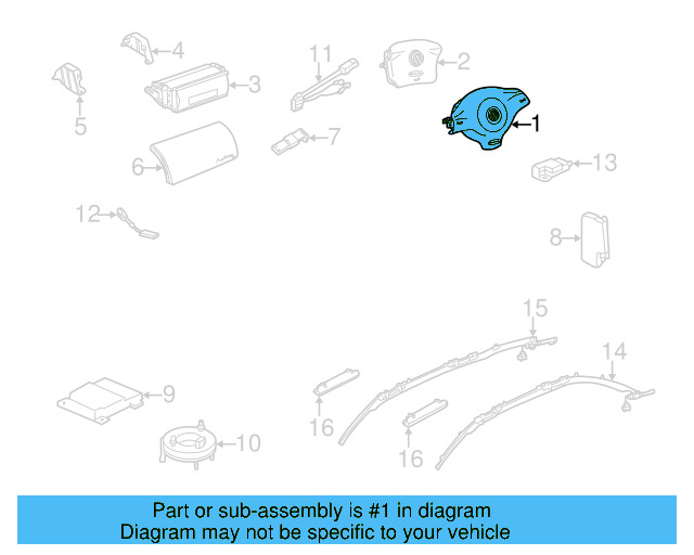 Driver Air Bag 3B0-880-201-BS-4EC