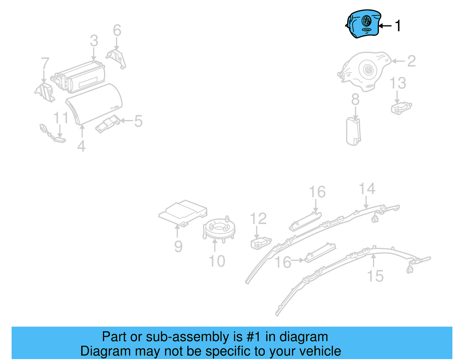 Driver Air Bag 3B0-880-201-BS-4EC - View 33