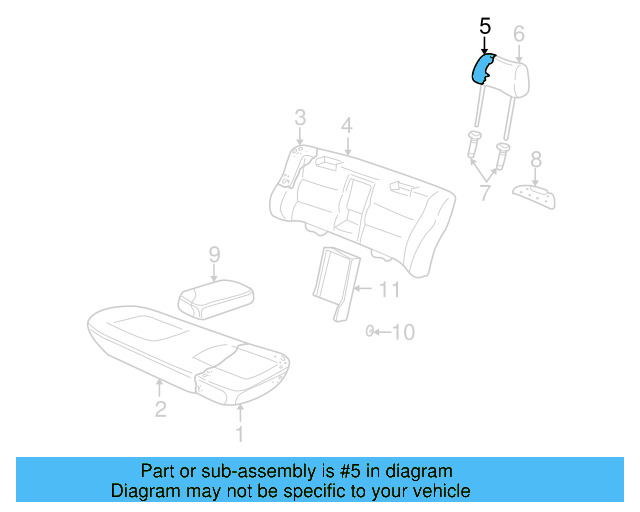 Headrest 1J0-881-902-L-LGM