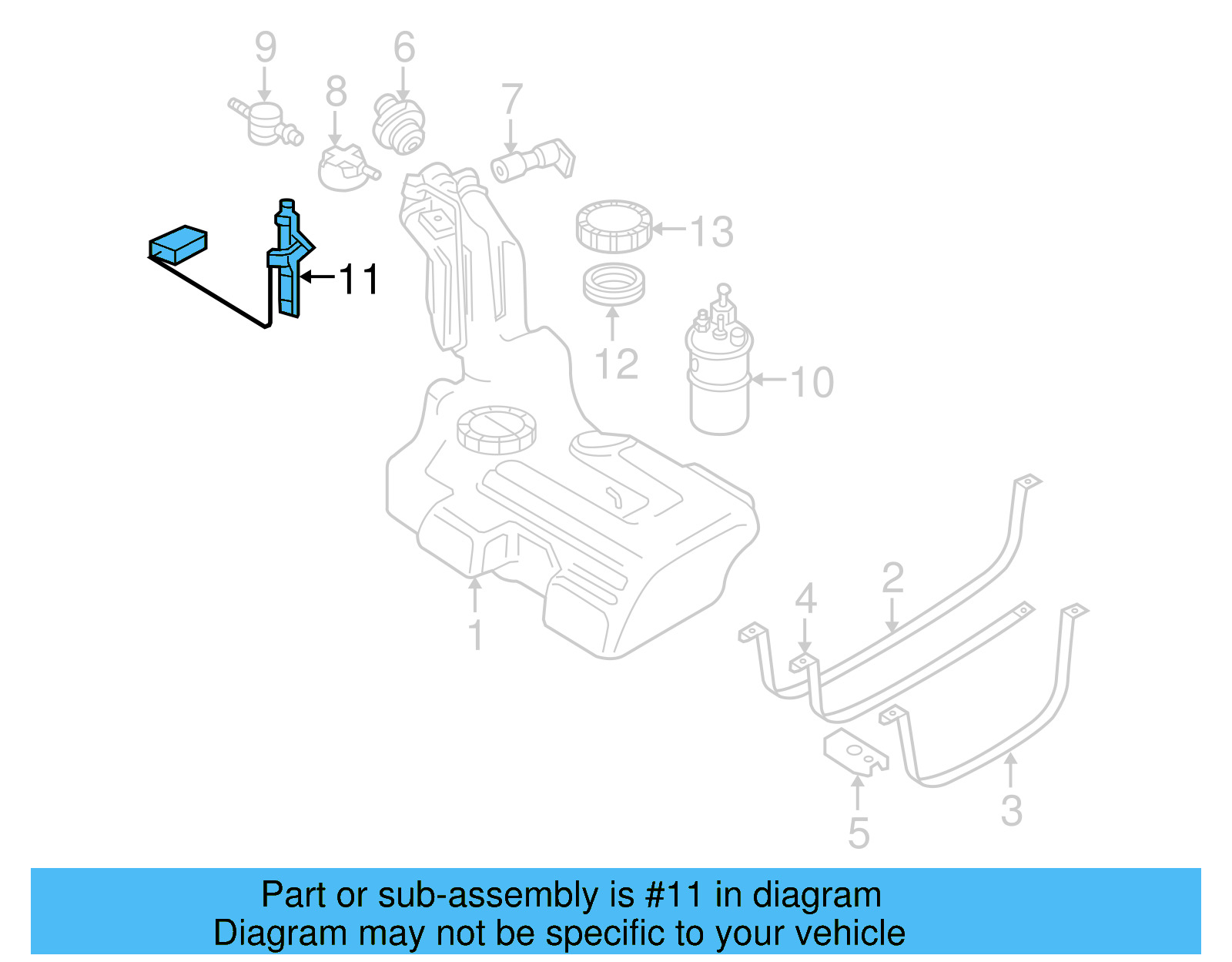Fuel Gauge Sending Unit 3B0-919-673-S