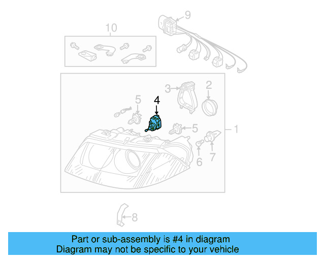 Rear Cap 3B0-941-607 - View 9