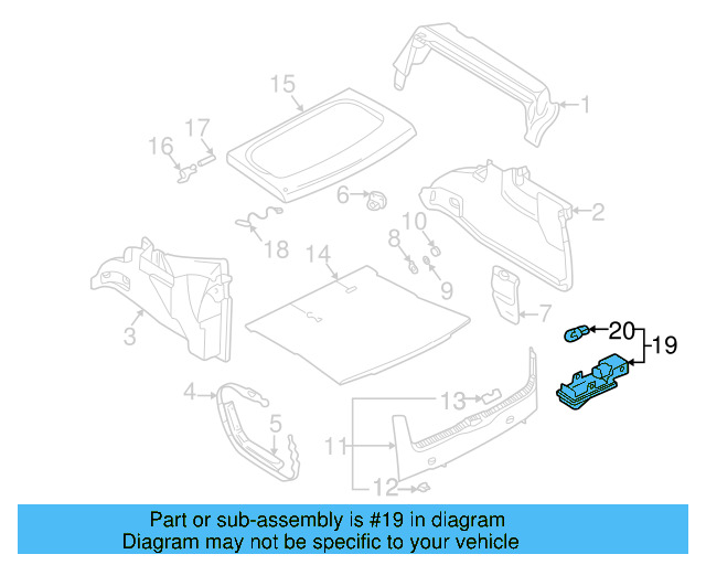 Glove Box Lamp 3B0-947-415-B - View 48