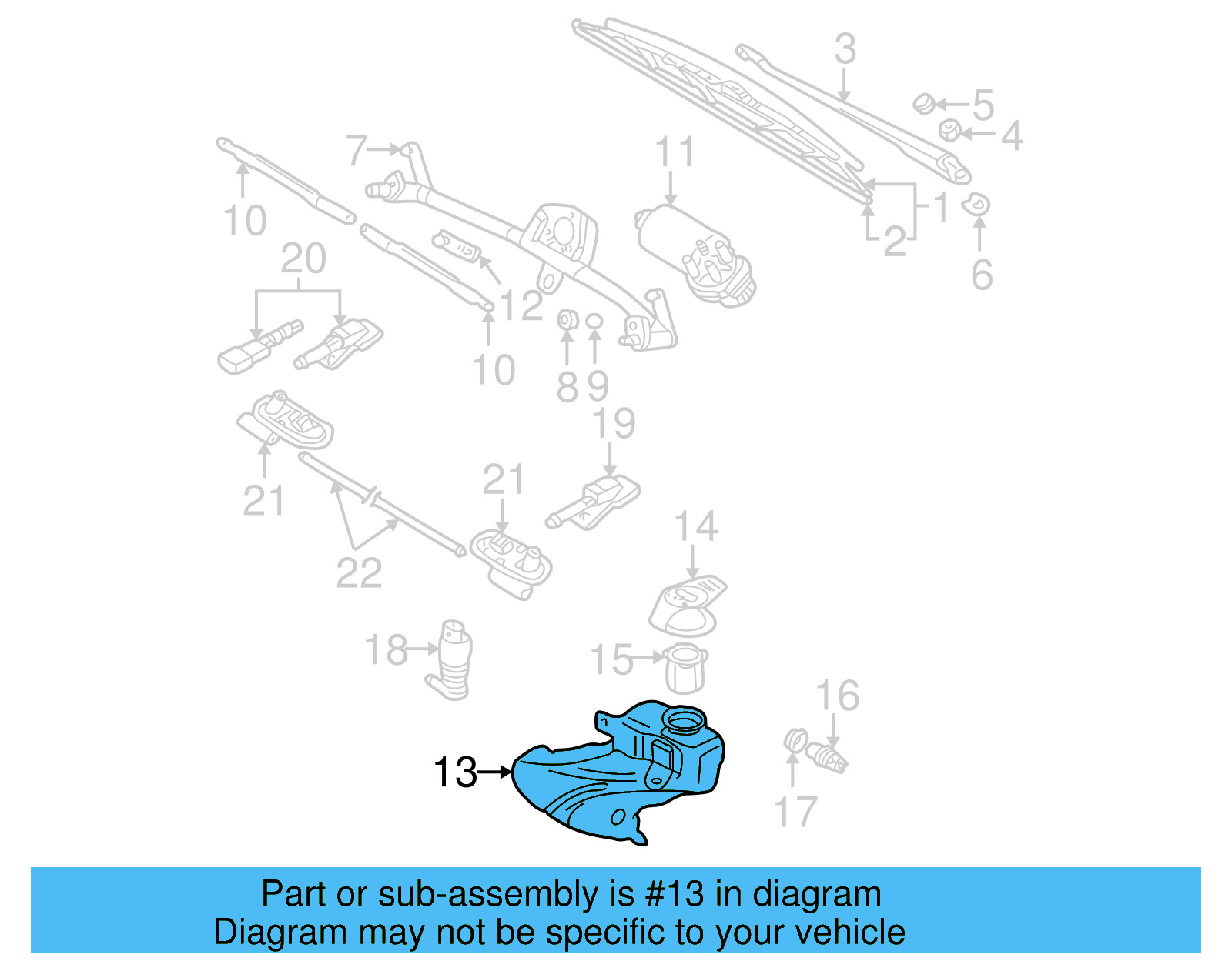 Washer Fluid Reservoir 3B7-955-453-D - View 5