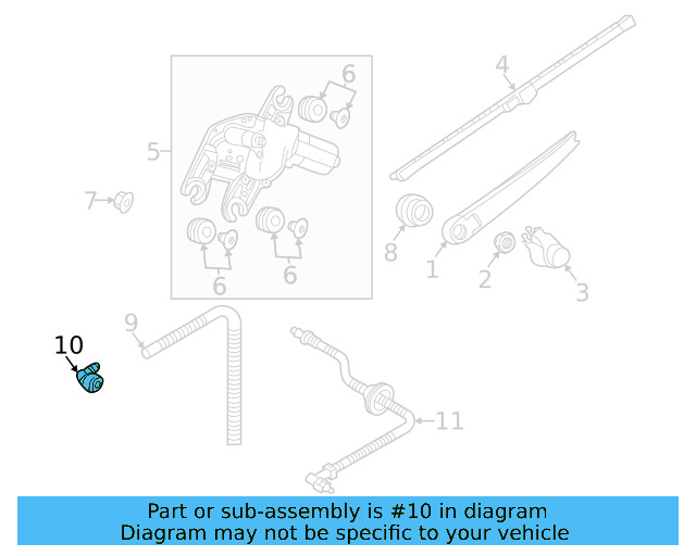 Washer Hose Elbow 3B0-955-665-C - View 35