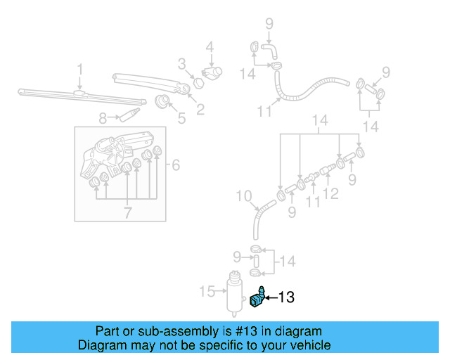 Washer Hose Elbow 3B0-955-665-C - View 8