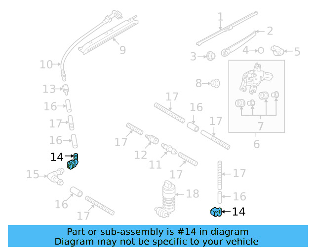 Washer Hose Elbow 3B0-955-665-C - View 115