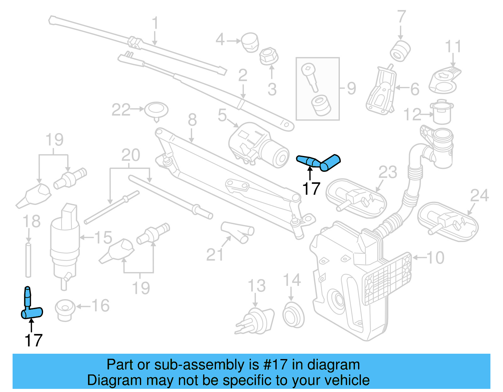 Washer Hose Elbow 3B0-955-665-C - View 37