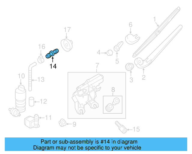 Washer Hose Elbow 3B0-955-665-C - View 31
