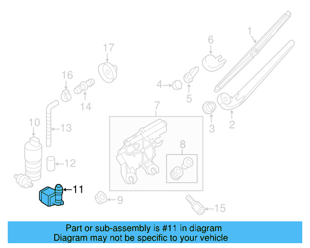Washer Hose Elbow 3B0-955-665-C - View 30